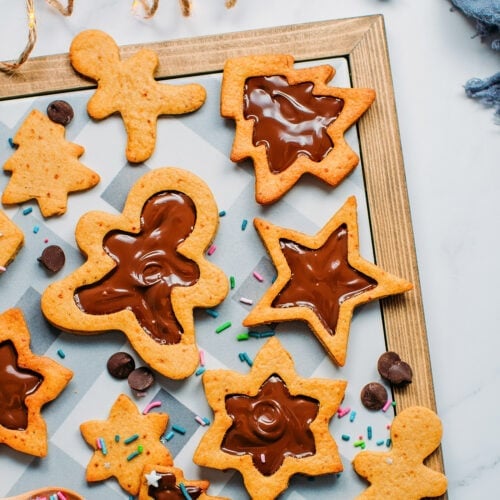 Chocolate-Filled Sugar Cookies (Vegan + Gluten-Free)