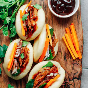 Crispy Mushroom & Chicken Gua Bao