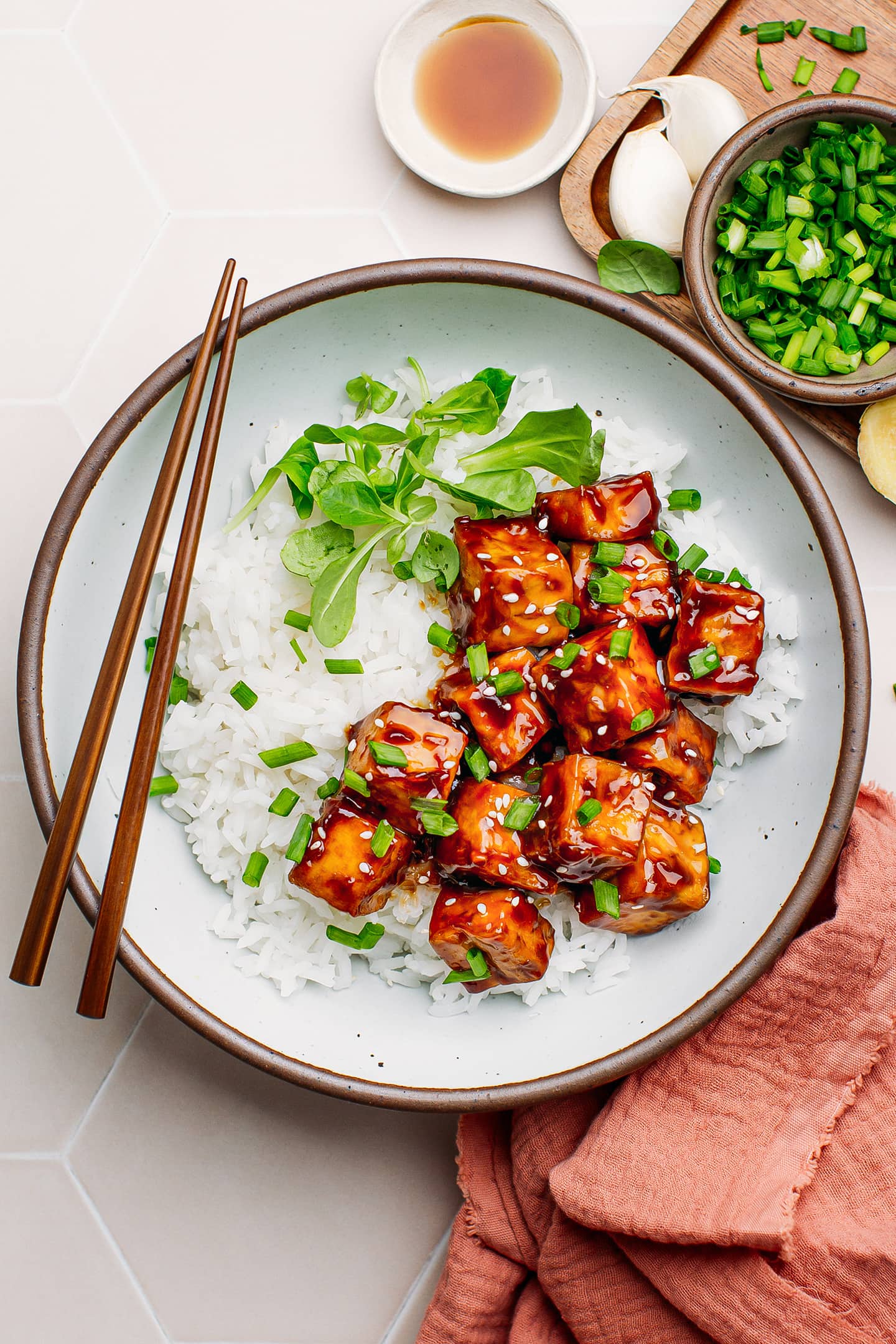 Air Fryer Teriyaki Tofu