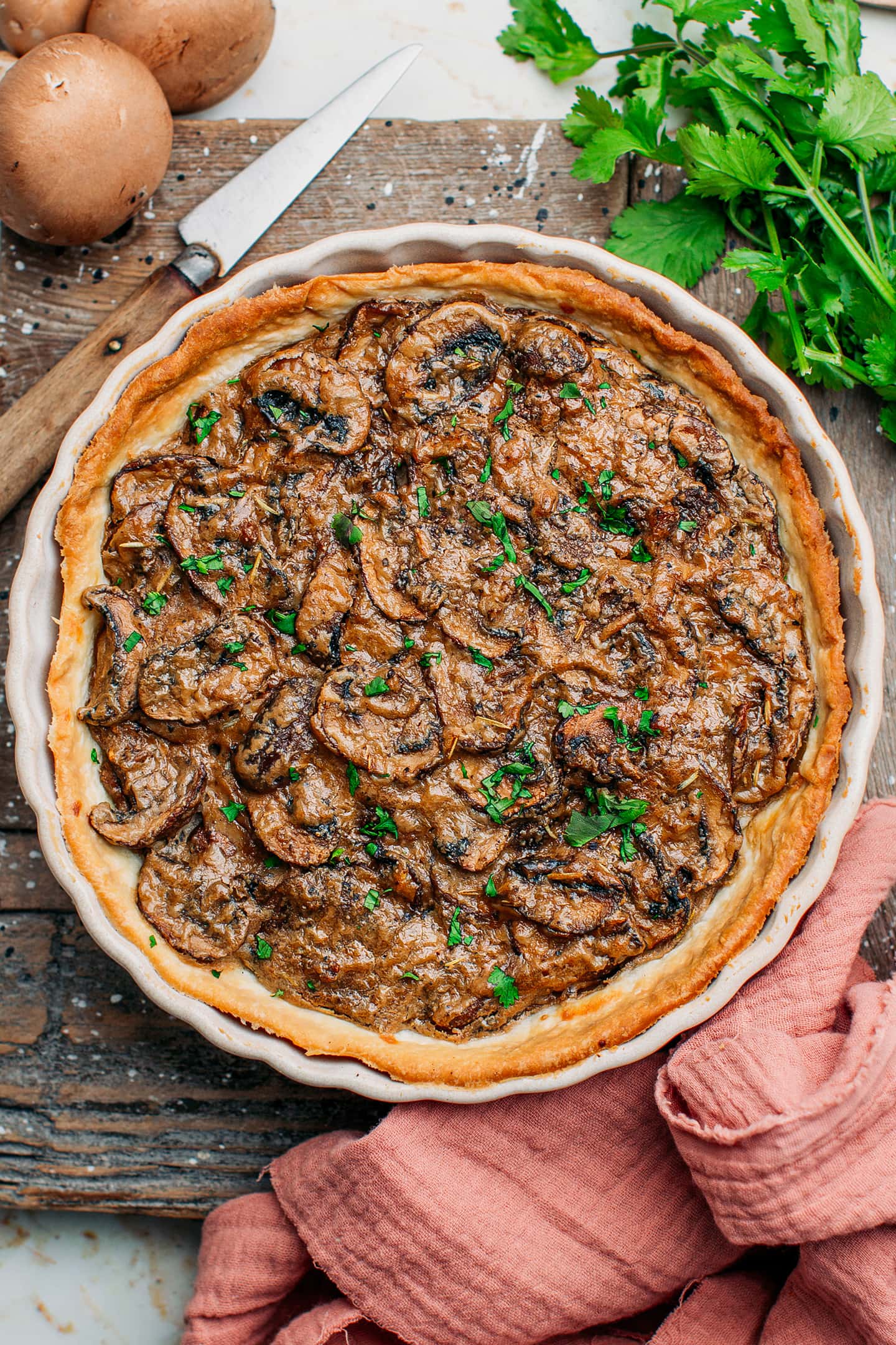 Vegan Mushroom Tart