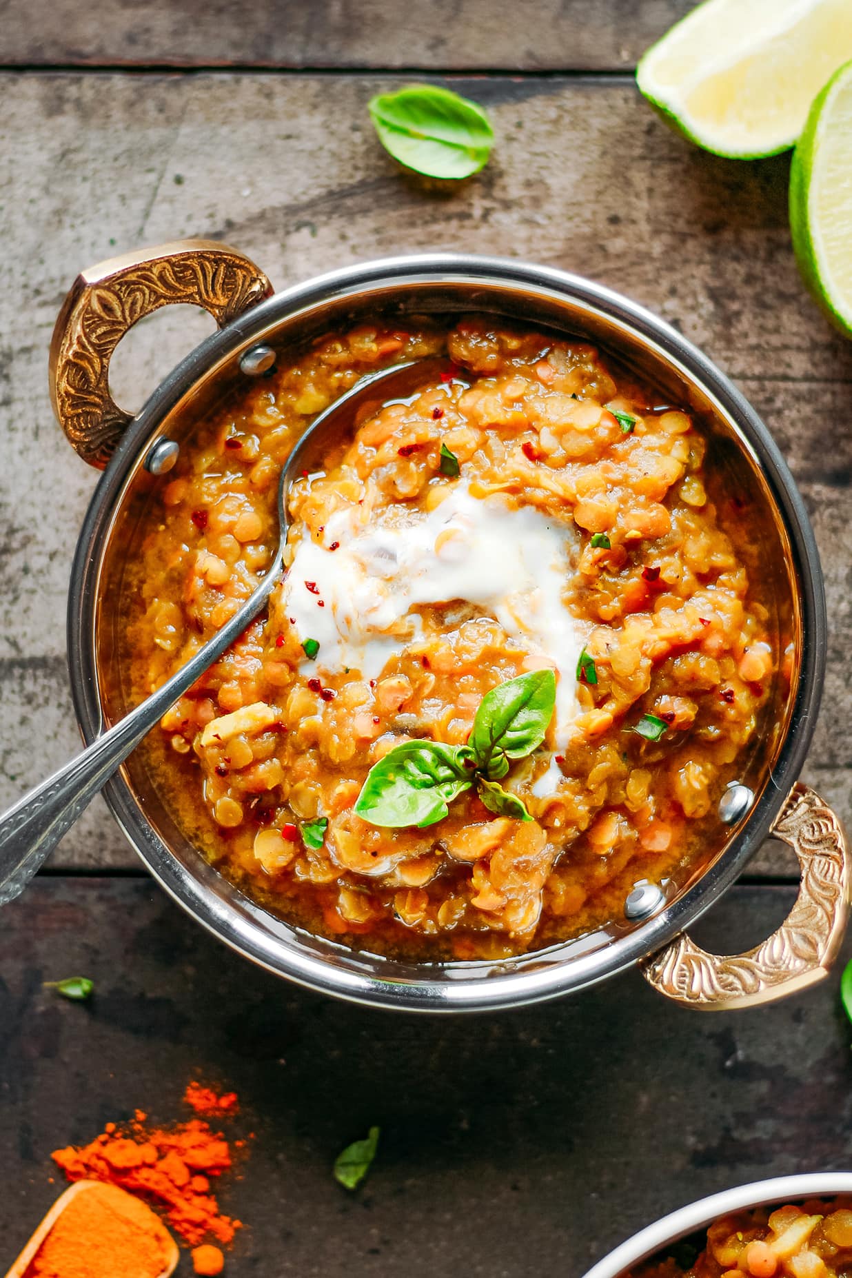 Fire Roasted Eggplant Dal