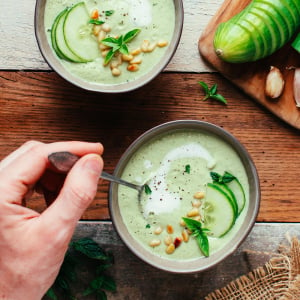 Creamy Cucumber Gazpacho (Raw!)