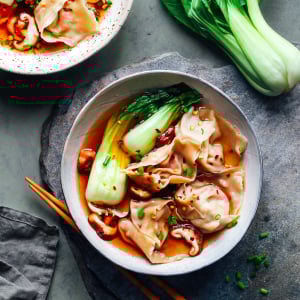 Hot & Sour Jackfruit Wonton Soup