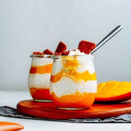 Mango & Coconut Tapioca Pearls Parfaits