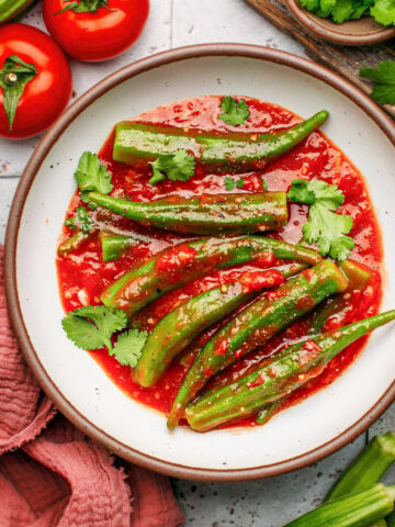 Okra in Sweet Tomato Sauce