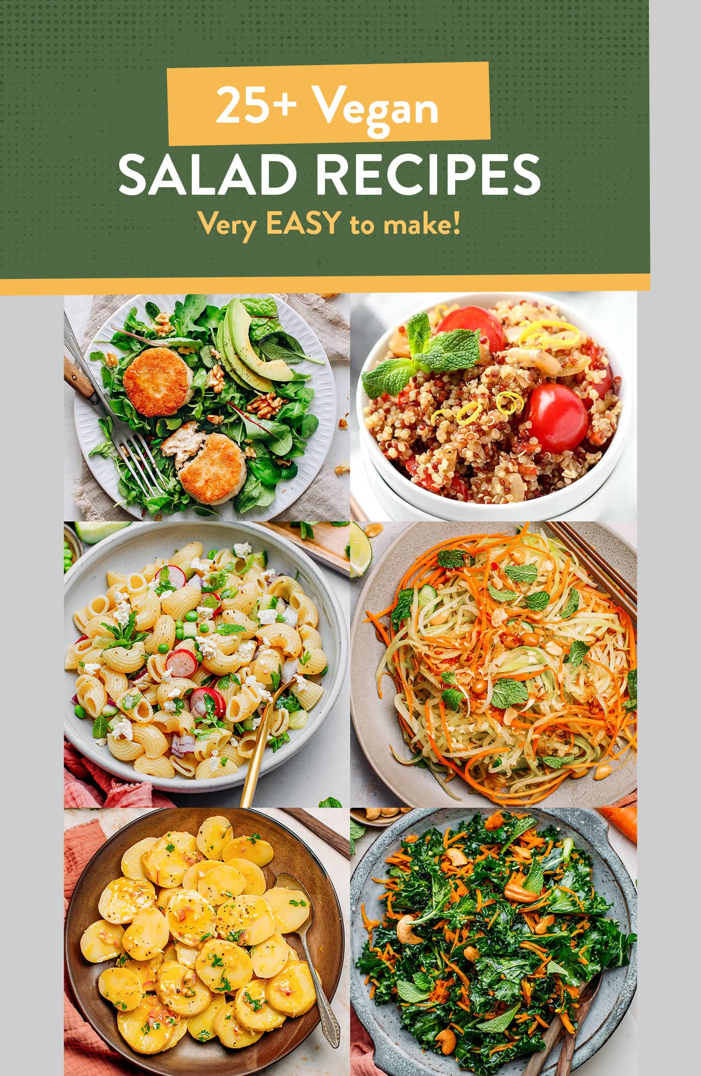 25+ Easy Vegan Salad Recipes
