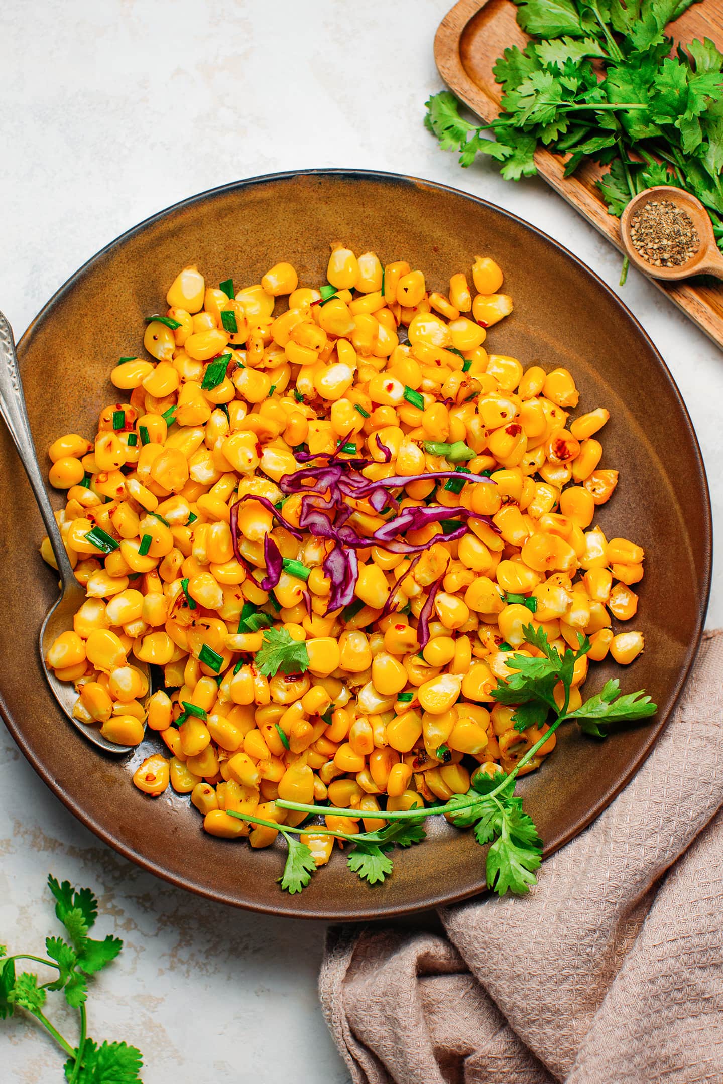 Buttered Corn with Scallions