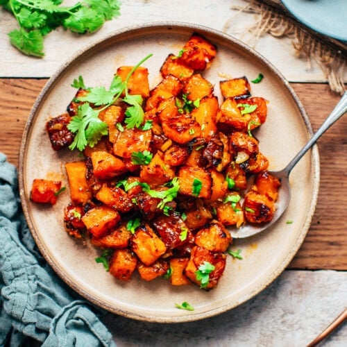 Spicy Glazed Butternut Squash