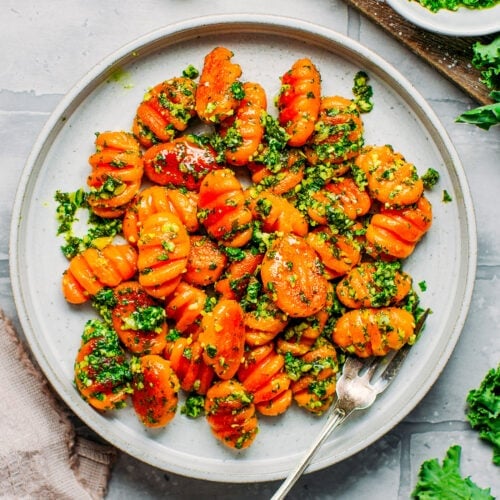 Sweet Potato Gnocchi with Kale Pesto