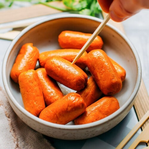 Vegan Cocktail Sausages (Frankfurter)