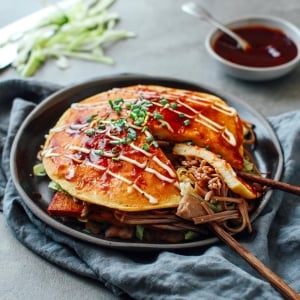 Vegan Hiroshima-Style Okonomiyaki