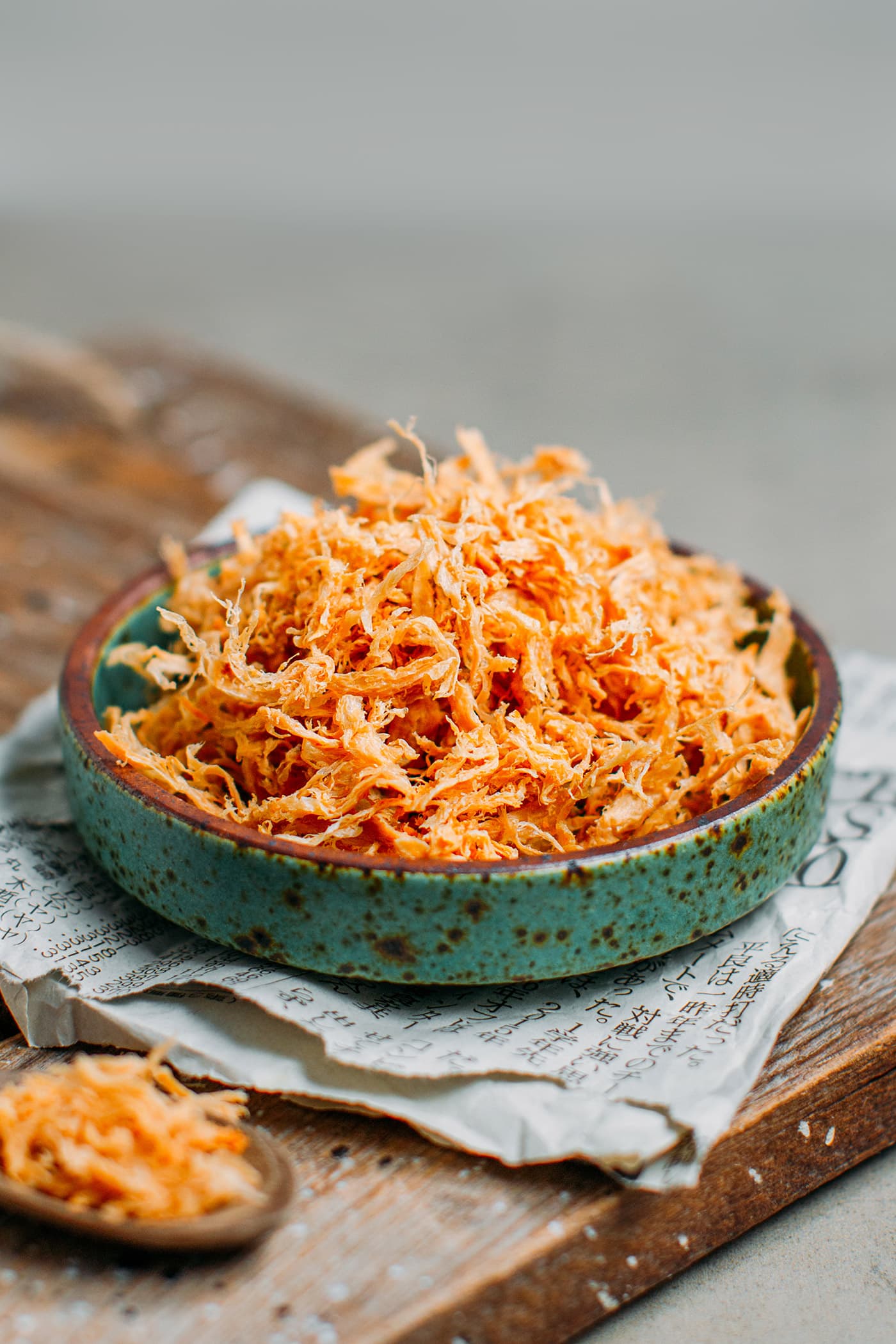 Vegan Meat Floss in a bowl.