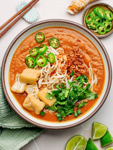 Vegan Mee Rebus (Malay Noodles in Sweet Potato Gravy)