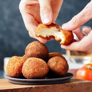 Vegan Fried Goat Cheese Balls