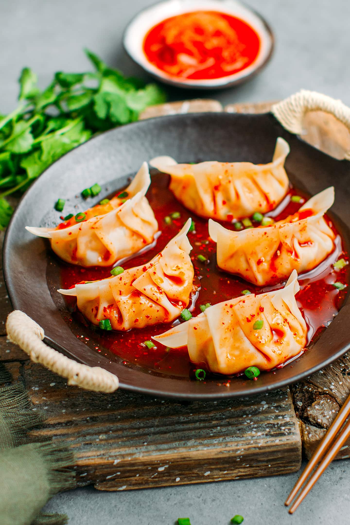Vegan Kimchi Dumplings (Mandu)
